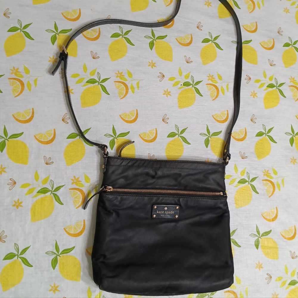 Kate Spade Dessi Wilson Road Black Nylon Crossbody Bag